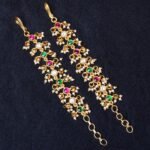 Jadau Kundan Multi Round Maateelu / Ear chains - Image 2