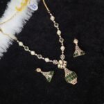 Moissanite Simple Emerald Necklace
