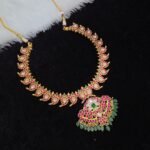 Jadau Kundan Mango Mid length Necklace