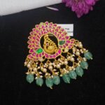 Jadau Kundan Pendant with Back Hook