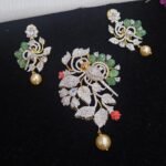 Coral Pendant Set - Diamond Look Parrot Design