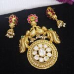 Fusion Polki Pendant set