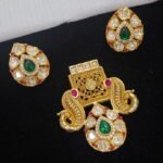 Moissanite Pendant Set Fusion Style