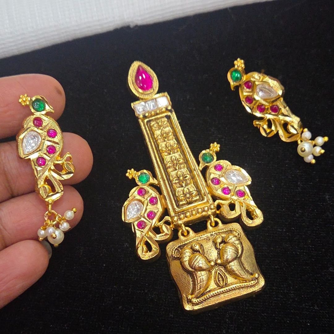 Untitled design (66) Fusion Gold Look Pendant Set - Image 1