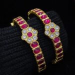 Jadau kundan Bangles - Screw open