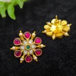 Jadau kundan studs