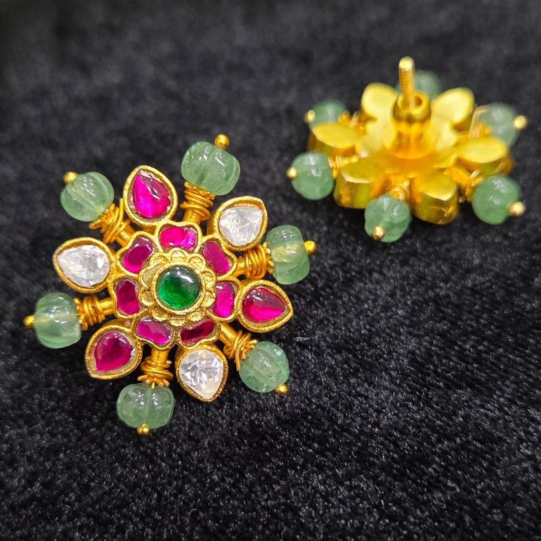 Untitled design (39) Jadau kundan studs - Image 1