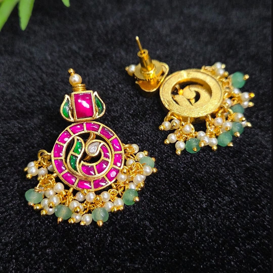 Untitled design (40) Jadau kundan studs - Image 1