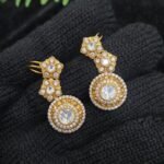 Jadau kundan studs