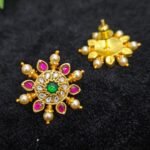 Jadau kundan studs