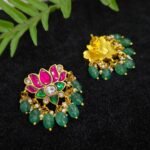 Jadau kundan studs
