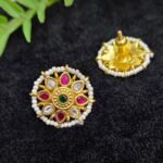 Jadau kundan studs