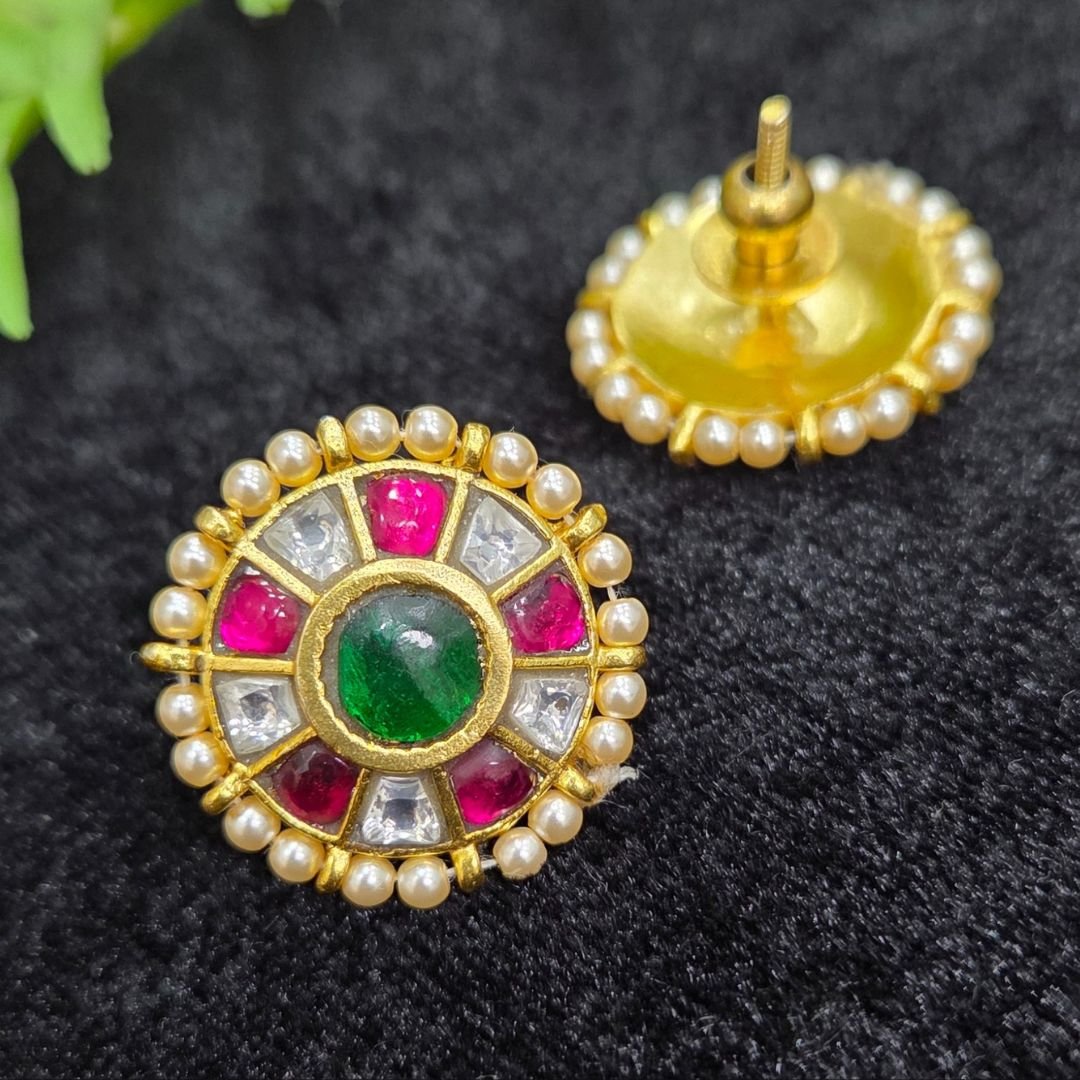 Untitled design (59) Jadau kundan studs - Image 1
