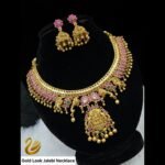 Gold look jalebi Necklace