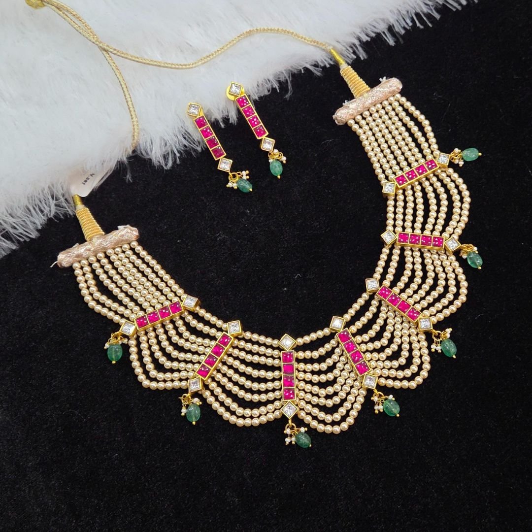 Untitled design - 2026-02-05T115842.825 jadau kundan beads mala - Image 1