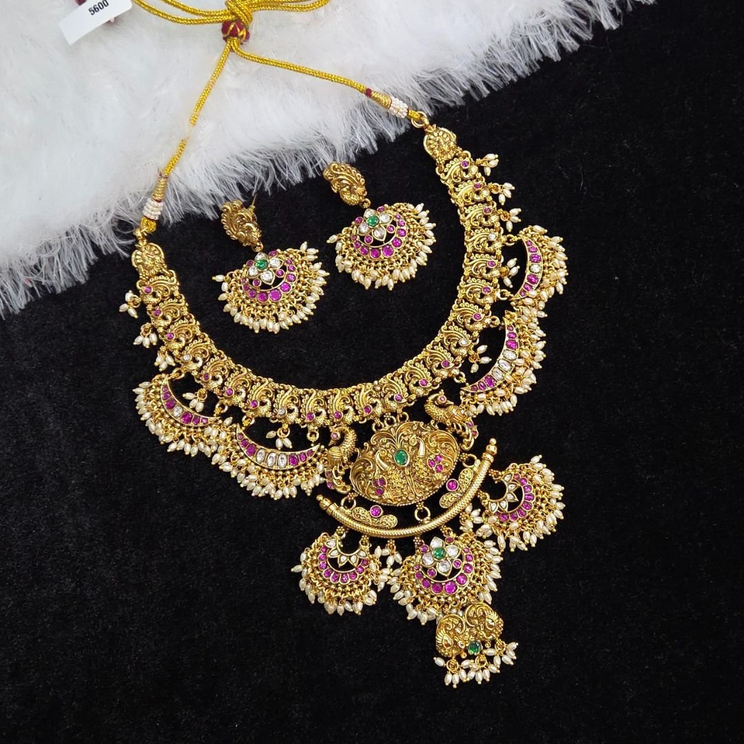 Untitled design - 2026-02-05T122106.578 Gold design made in Premium Quality necklace - Image 1