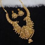 Nakshi gold design laxmi necklace