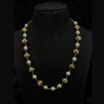 Pearl Floral Gold mala 18 inch