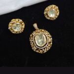 Mossainite pendant set