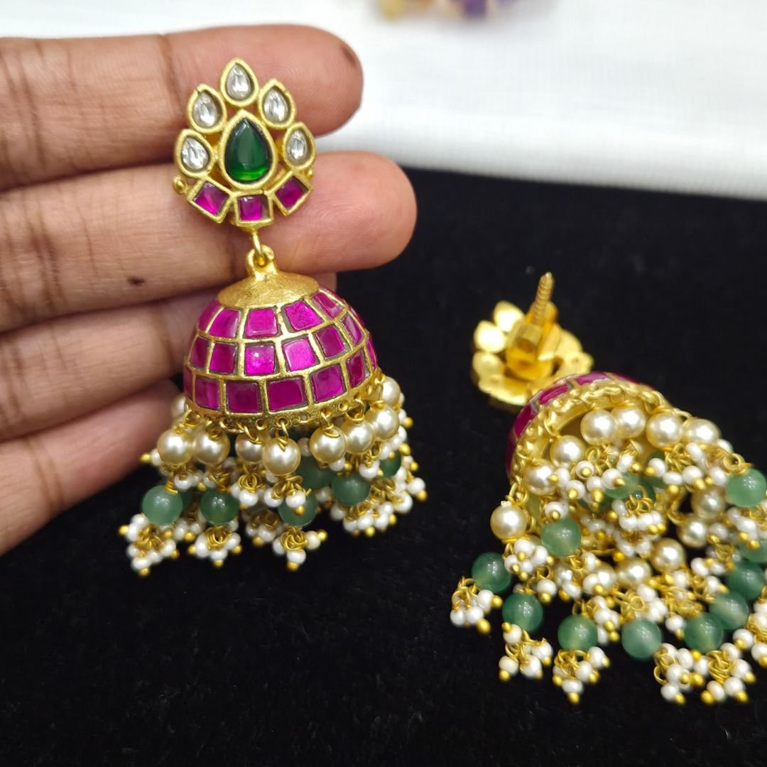 2550 Kundan Ear Rings - Image 1