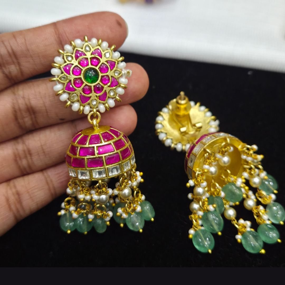 3550 Kundan Ear Rings - Image 1