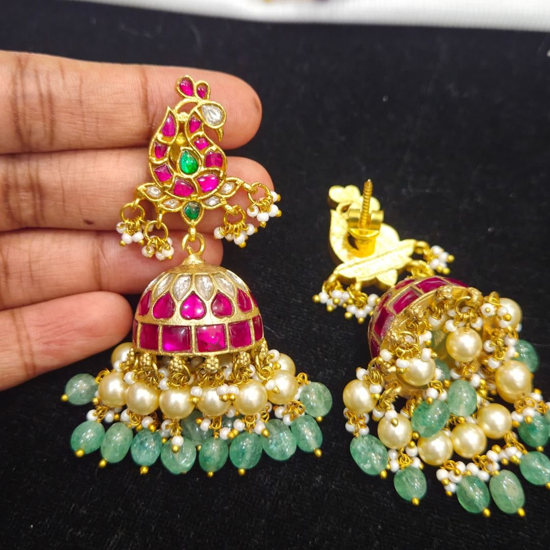 3700 Kundan Ear Rings - Image 1