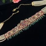 Pearl kundan Hip Chain - Image 3