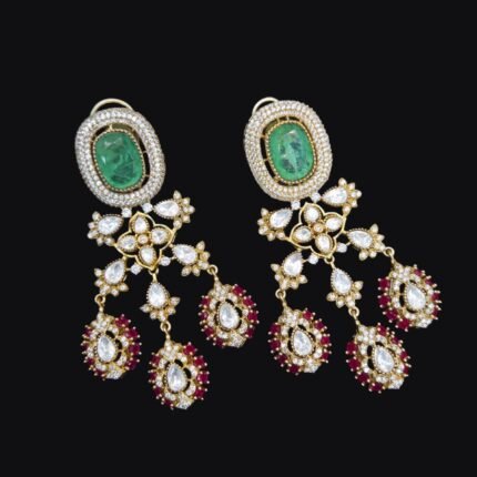 Victorian Polki Diamond  Earrings