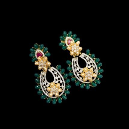 Fusion diamond earring 4 colours in one