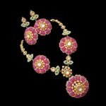 Premium Polki Fusion Necklace Gold Design - Image 3