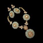 Premium Polki Fusion Necklace Gold Design - Image 5