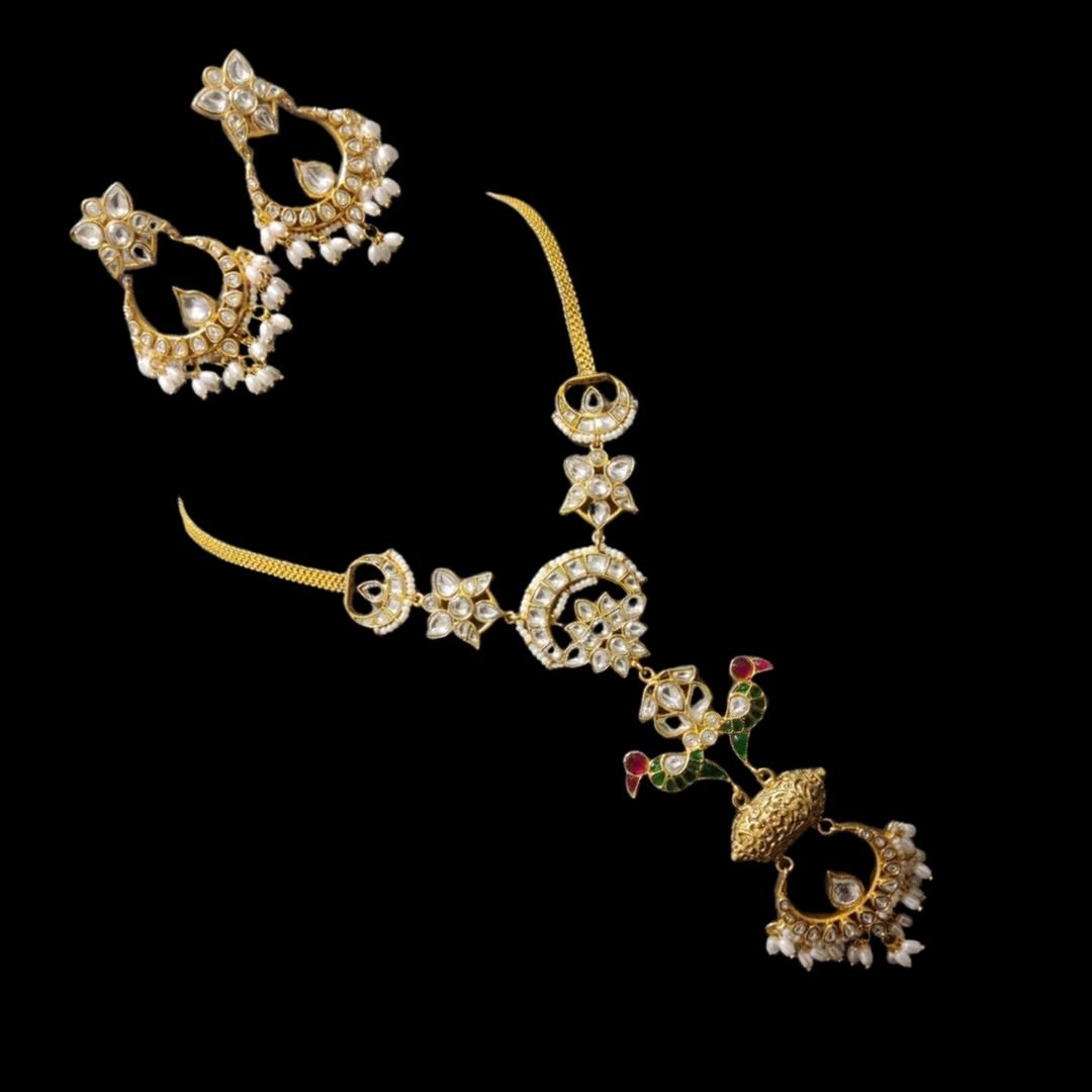 Untitled design - 2026-06-05T133158.546 Jadau Kundan Statement Necklace - Image 1