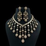 Moissanite tassle neck set