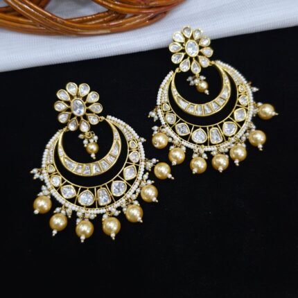 Premium polki chandbali