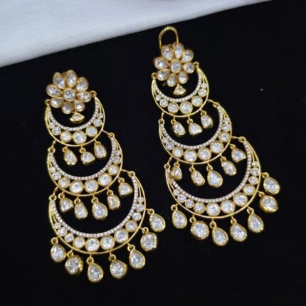 Premium polki chandbali