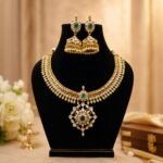 White Kundan Jalebi Necklace