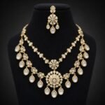 Polki Two-Layered Short Necklace Set