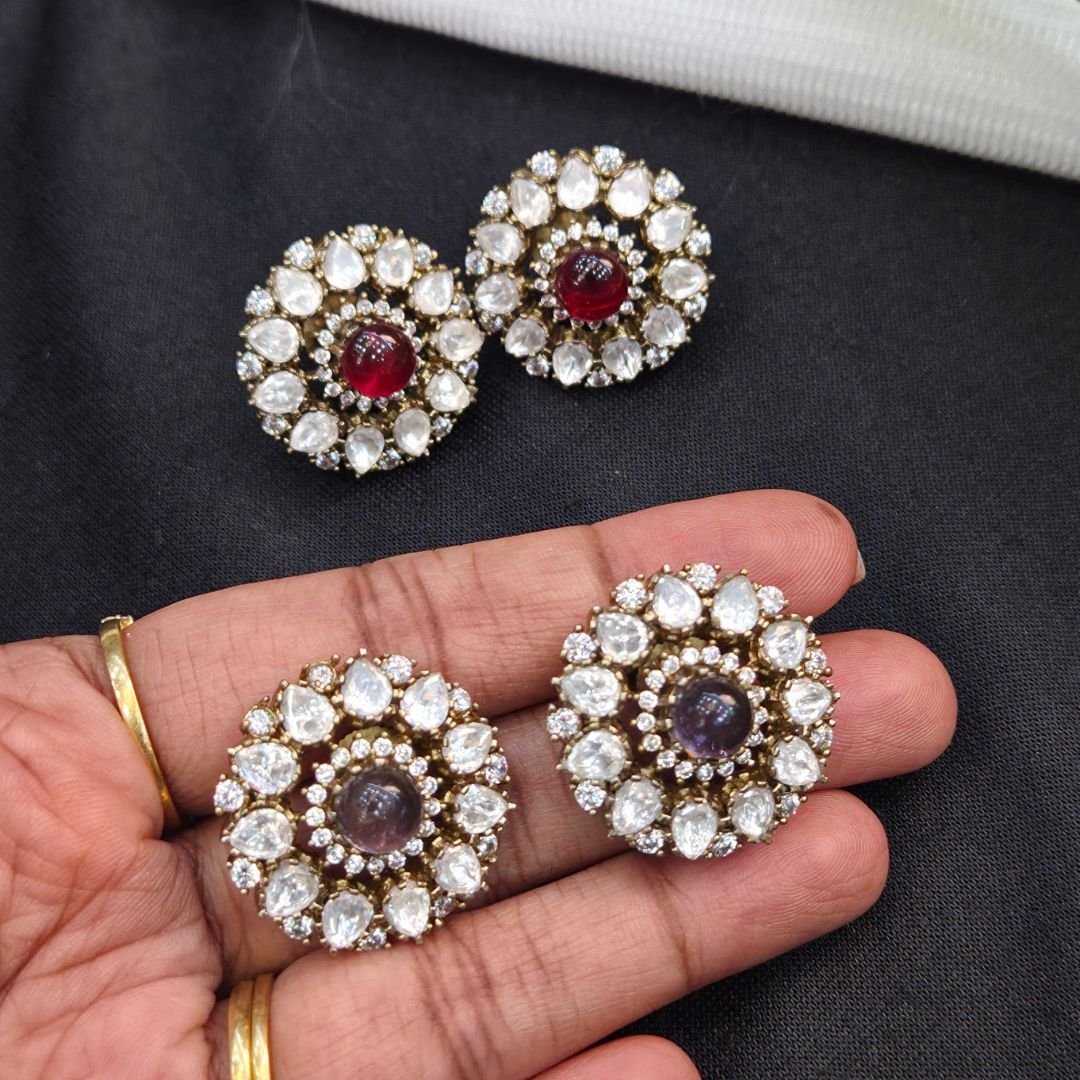 Untitled design - 2026-09-12T150018.362 CZ Double-Halo Circular Rosette Stud - Each - Image 1
