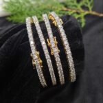 Diamond finish CZ Bangles