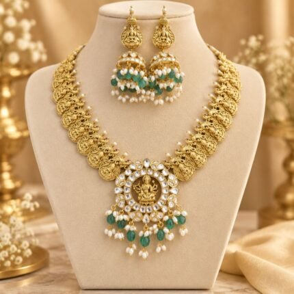 Antique (Kasulaperu) Long Haram Necklace Set