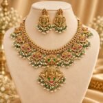 Antique Peacock Short Necklace Set