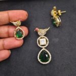 Victorian Regal Flying Bird Double-Strand Ball Necklace Set - Image 2