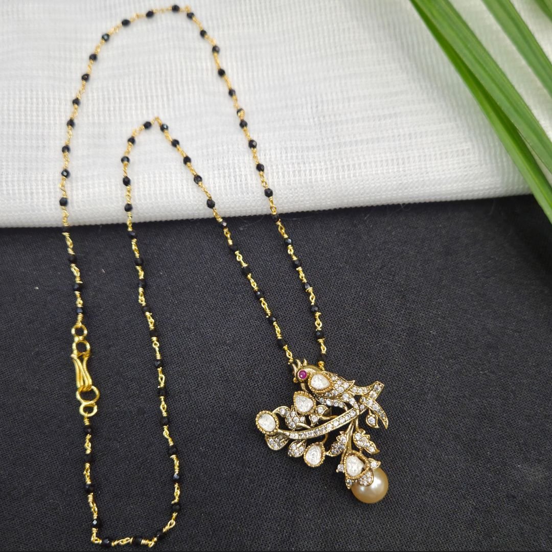 Victorian Twin Bird Branch Mangalsutra Victorian Twin Bird Branch Mangalsutra - Image 1