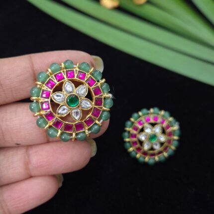 Jadau Kundan Floral Studs