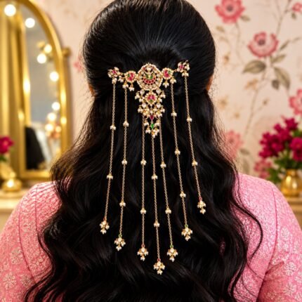 Pearl Hanging Chain Hair Accessory
