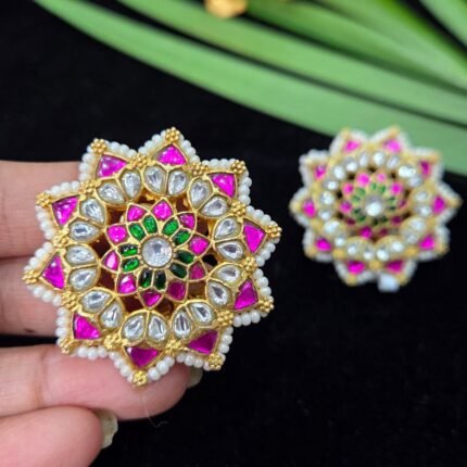 Floral jadau Kundan Studs