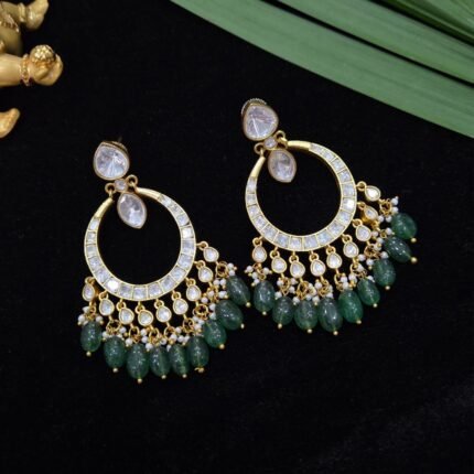 Kundan Chandbali Earrings