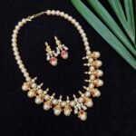 Drop Cluster Short Necklace Set
