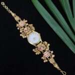 Antique Gold Temple Watch Bracelet